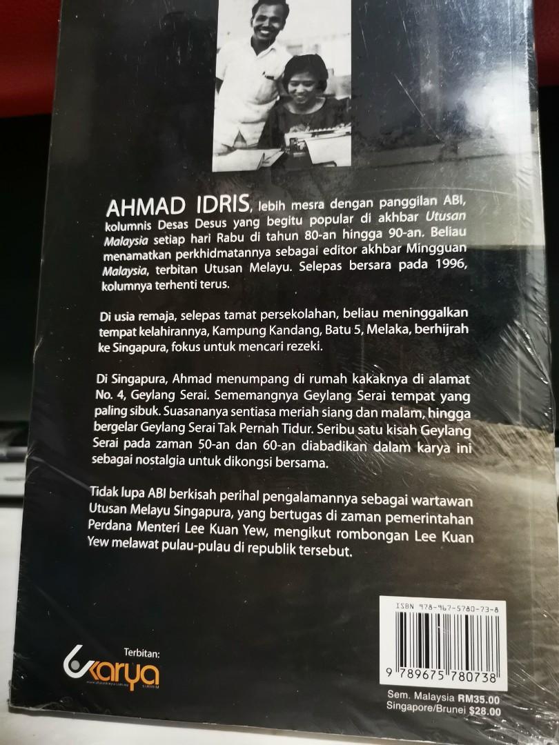 Dari Geylang Serai ke Utusan Melayu, Books u0026 Stationery, Books on