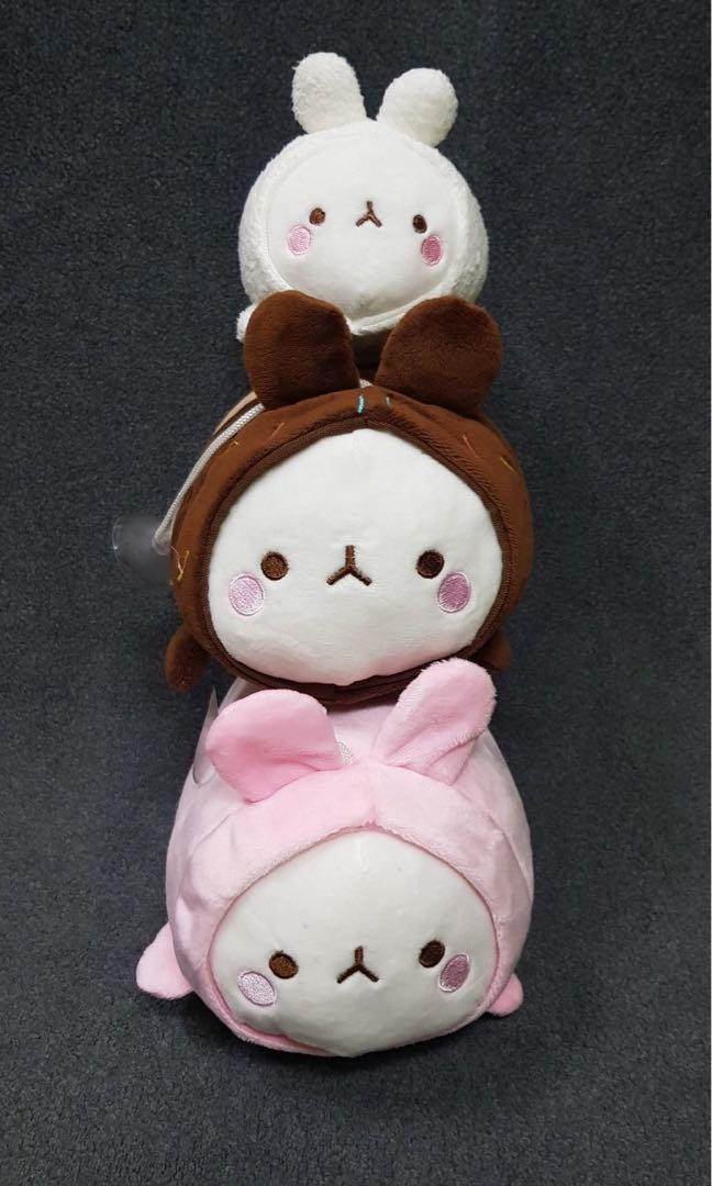 Molang Bundle Plush (Category: Plushies & Soft Toys) located in Navotas City. Submitted by sanrio_galore (Listing ID 1113516288, Image 1). Description: ■3 plushies set ■Ballerina Plush Out.