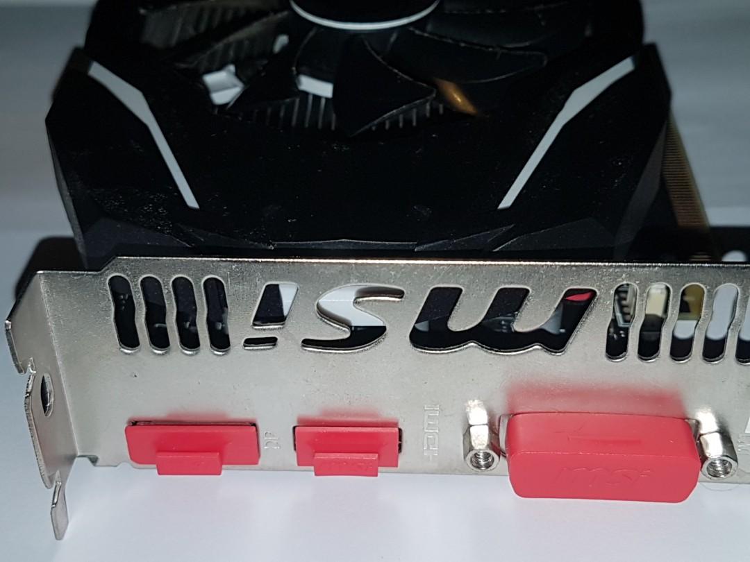 MSI GeForce GTX 1050 2G OC 2GB GDDR5 PCIe, Computers & Tech, Parts ...