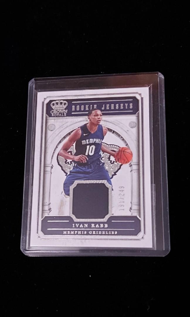 NBA Panini Crown Royale Ivan Rabb Memphis Grizzlies Rookie Jersey