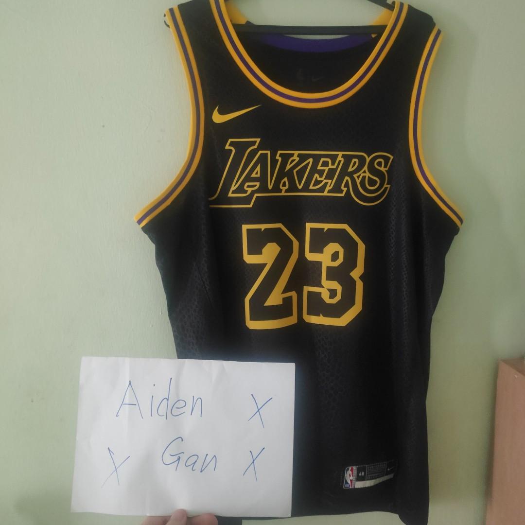 Nike NBA Lakers LeBron James Swingman Jersey Black