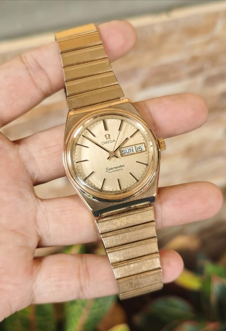 Omega Seamaster Cal 1012 GP Gold Luxury Watches on Carousell
