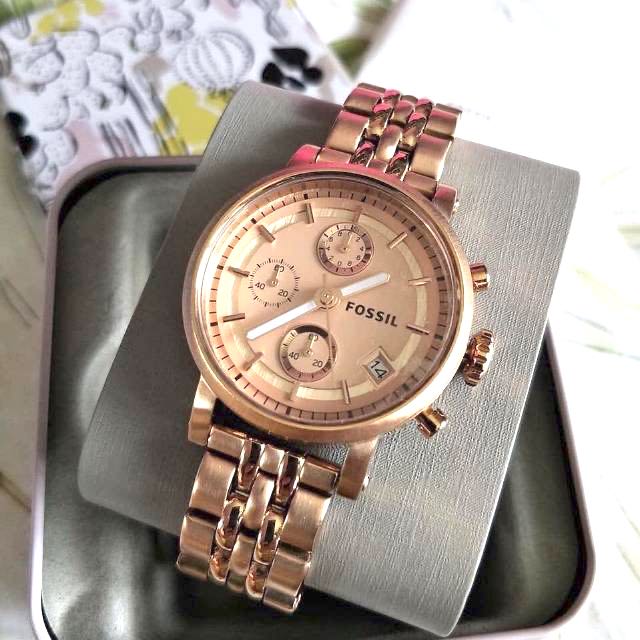 Original 100% Fossil Watch Rosegold Women Es3380 - Main Image