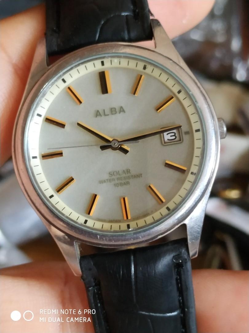 Original Alba solar powered watch by seiko, Men's Fashion, Watches &  Accessories, Watches on Carousell