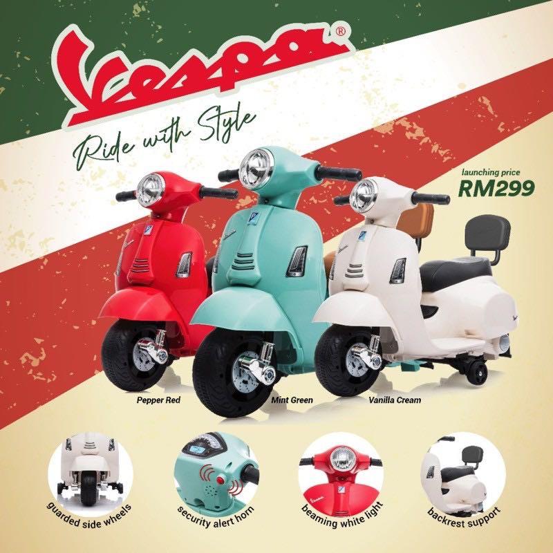 Original Mini Vespa Electric Ride on Scooter Hobbies Toys Toys