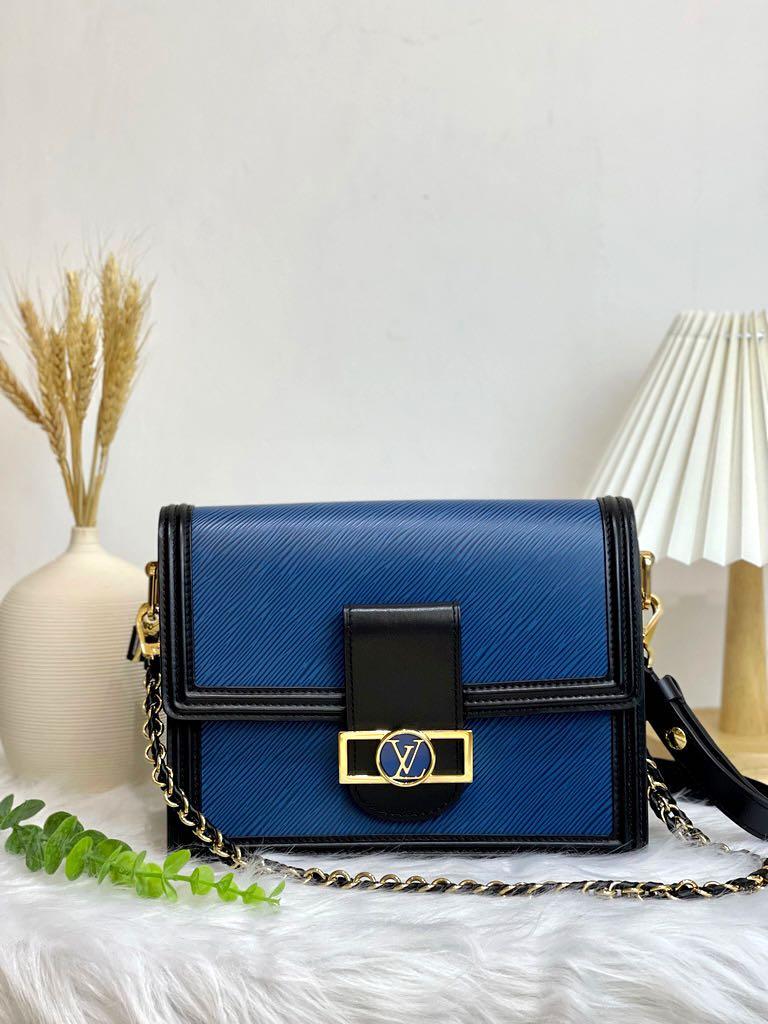 Pre-order Lv Louis Vuitton Dauphine MM Epi Leather Blue, Luxury