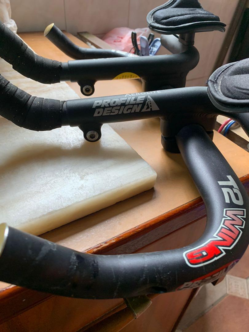 Profile Design T2 Wing Bar and aerolite aerobar, Sports Equipment, Bicycles  & Parts, Parts & Accessories on Carousell