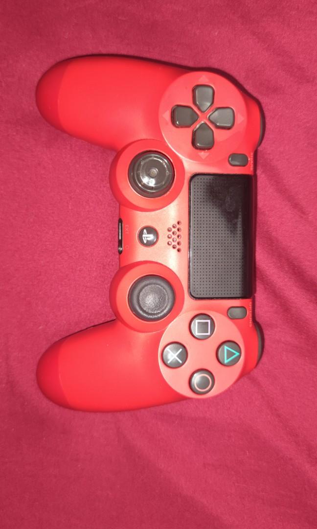 PS4 - USED (Category: PlayStation) located in Singapore. Submitted by mrbearrr (Listing ID 1113457521, Image 3). Description: SELLING USED PS4 WITH ONE RED CONTROLLER ! NEGOTIABLE ! CONDITION EXTERNAL 8/10 ( DUE TO USAGE ) INTERNAL 10/10 ( NO ISSUES ) GAMES INCLUDED - FIFA 20 - OVERCOOKED 1 + 2 - CALL OF DUTY MODERN WARFARE - LEGO THE INCREDIBLES - GTA 5 ( PRE INSTALLED ) NO BOX COMES WITH ALL THE ACCESSORIES SUCH AS HDMI CABLE ETC WILL ALSO THRO