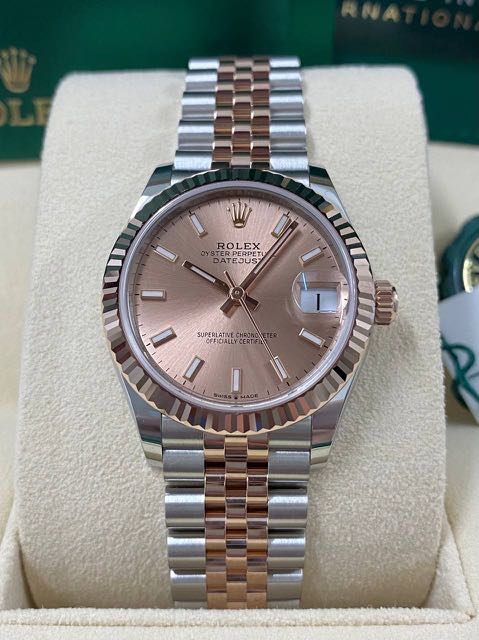 Rolex Datejust 278271 Rose Gold Dial Full Set 31mm Luxury