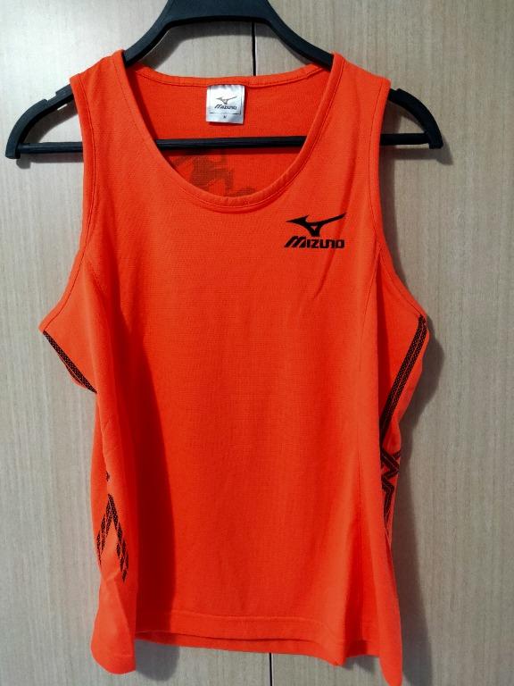 Singlets (Category: Other Sports Equipment and Supplies) located in Singapore. Submitted by sirpopo (Listing ID 1113434164, Image 3). Description: -Green New Balance Standard Chartered Ladies L (with tags) -Orange Mizuno states M but more like S.