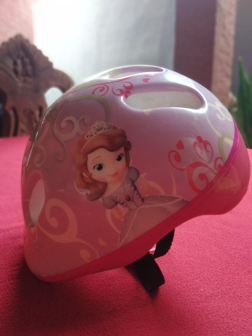 Sofia The First Kids Bike Helmet. As is 