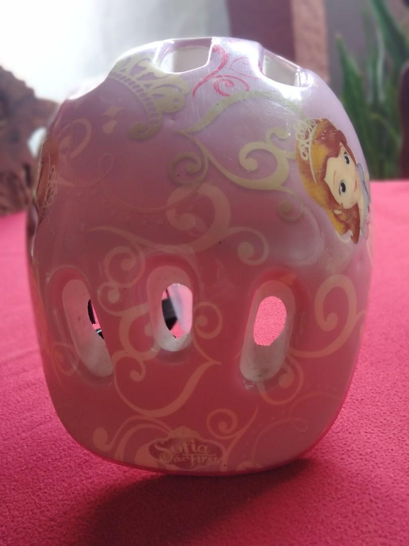 Sofia The First Kids Bike Helmet. As is 