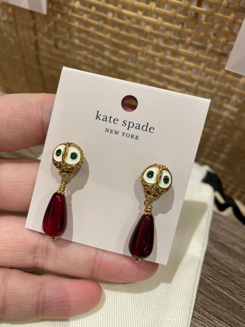 Kate Spade ♠️ Night Bird Drop Earrings, Women's Fashion, Jewelry &  Organisers, Earrings on Carousell