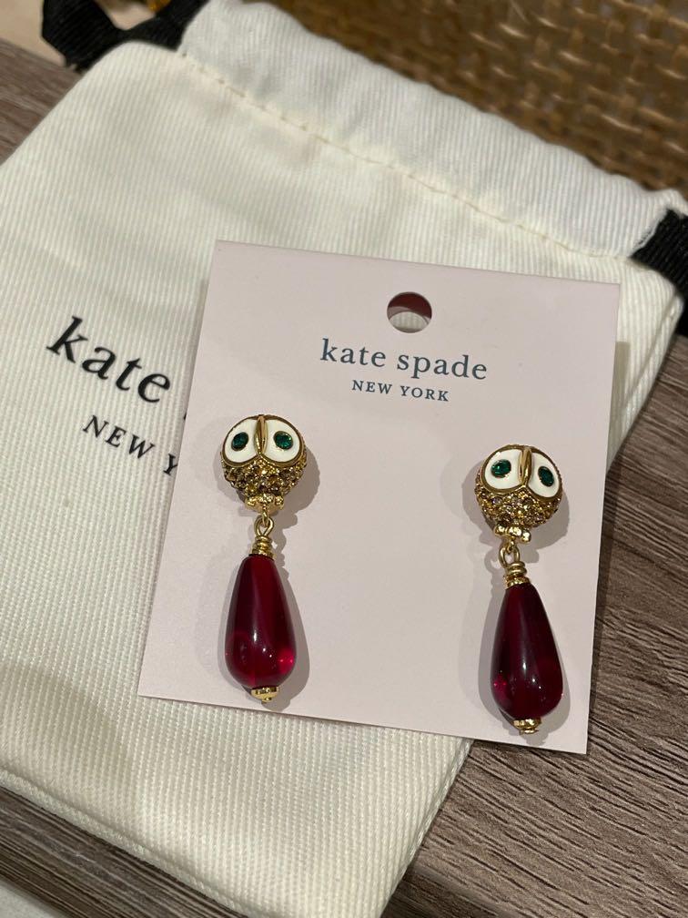 Kate Spade ♠️ Night Bird Drop Earrings, Women's Fashion, Jewelry &  Organisers, Earrings on Carousell