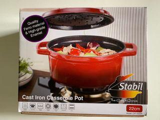Stabil Cast Iron Pot Casserole Non-Stick