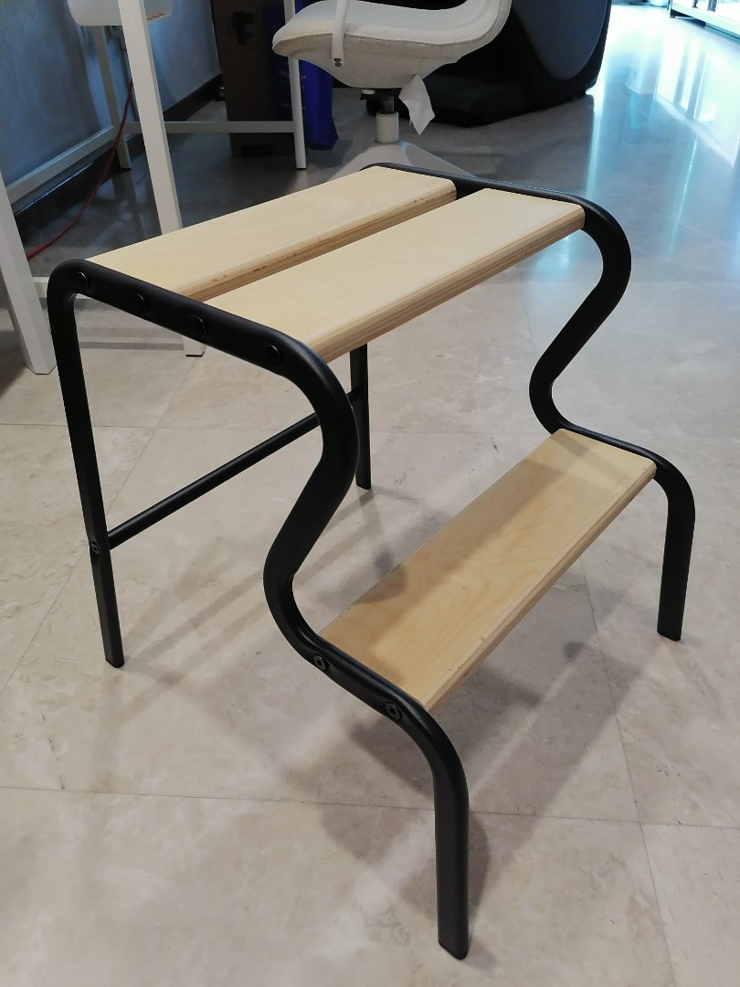 Step stool, black/birch, Furniture & Home Living, Furniture, Tables