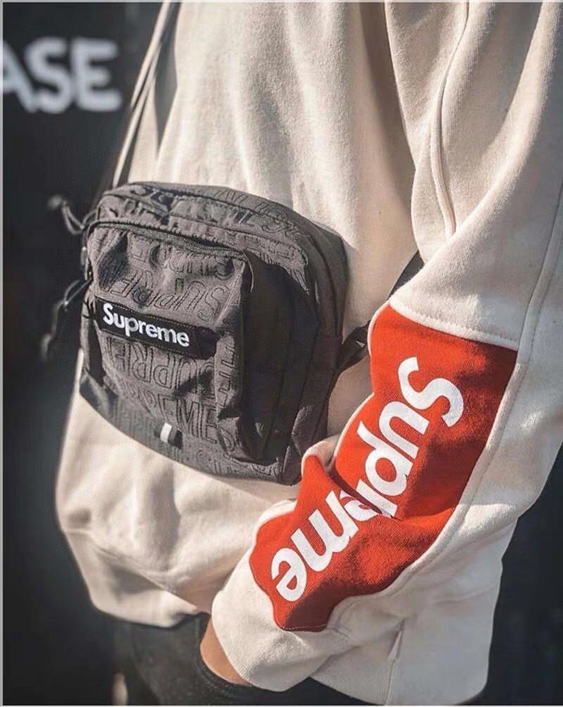 Supreme 19SS 46th Shoulder Bag夏季反光單肩包小包, 男裝, 袋, 腰袋