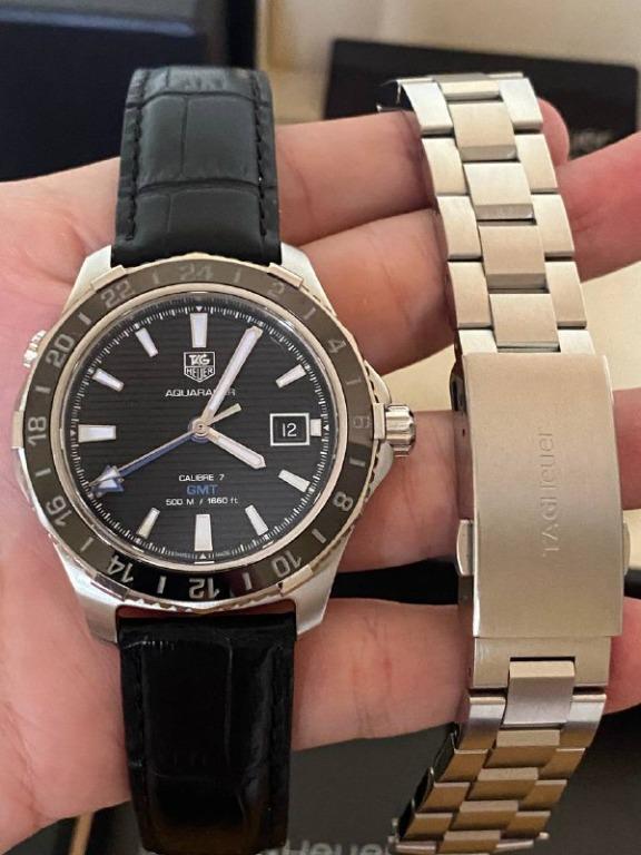 Tag heuer aquaracer 500m calibre 7 gmt sale