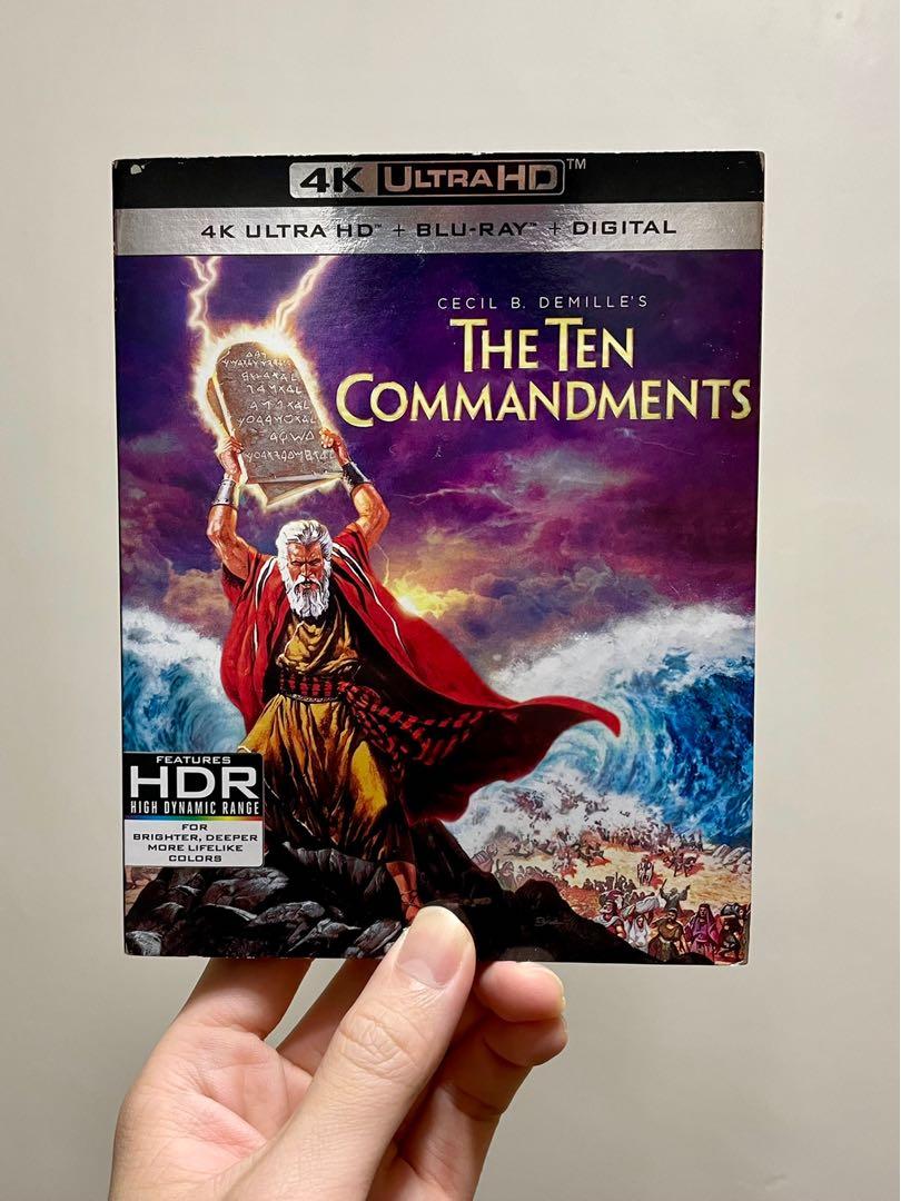 The Ten Commandments 4K UHD + Blu-ray, Hobbies & Toys, Music & Media, CDs &  DVDs on Carousell