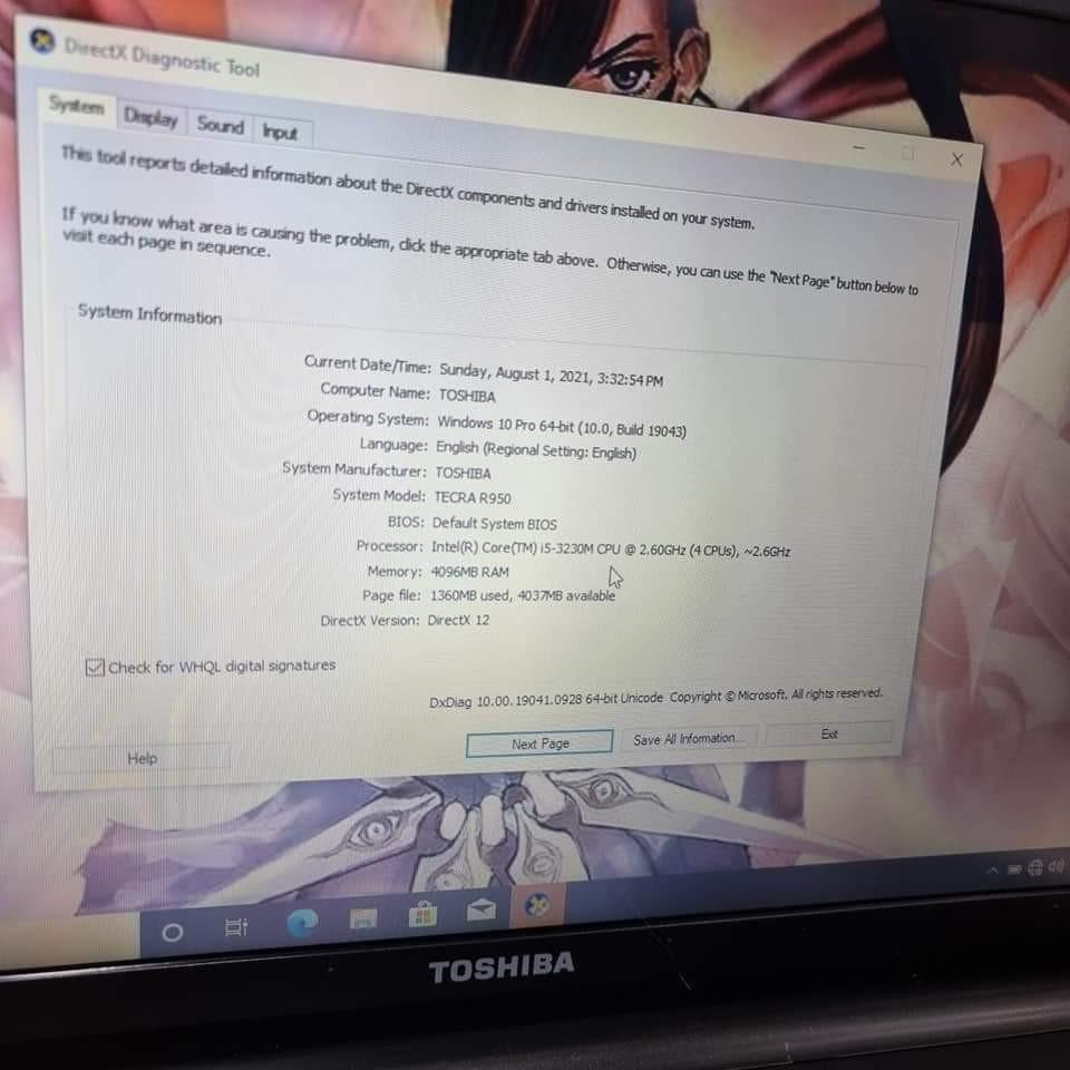 TOSHIBA TECRA R950 CORE I5 3RD GEN LAPTOP, Computers & Tech, Laptops ...