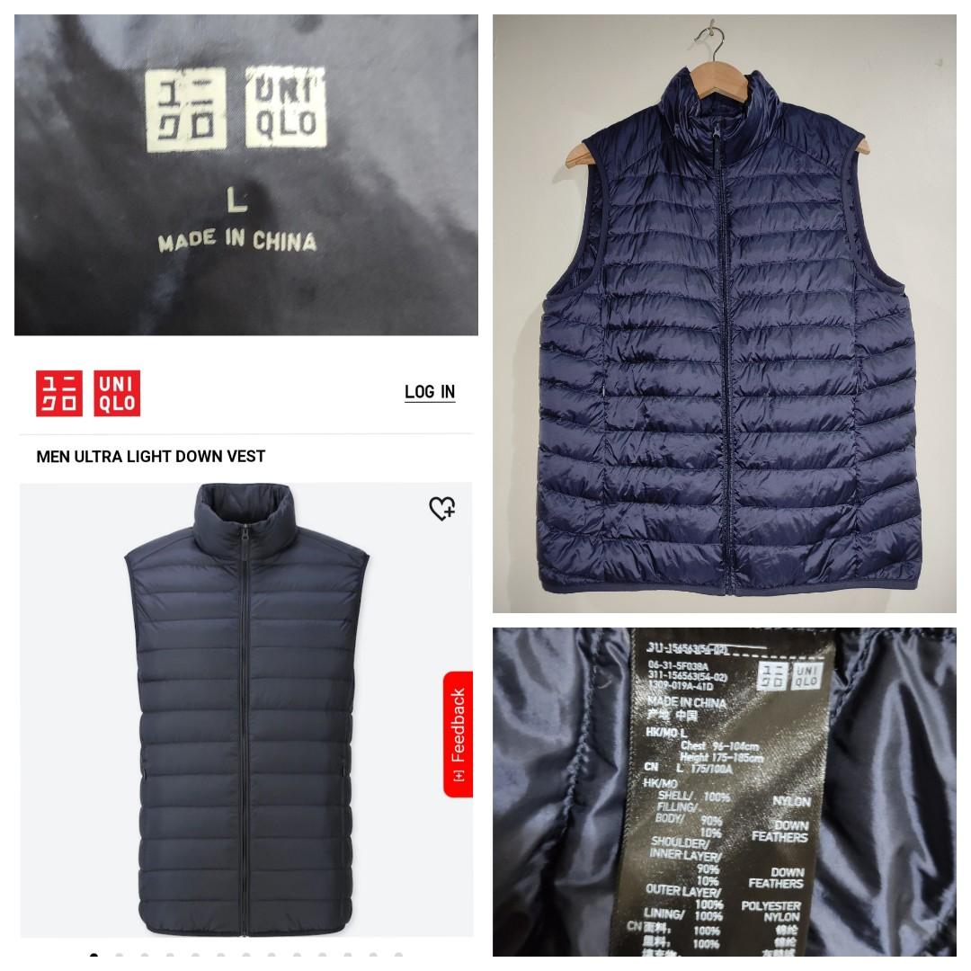 men ultra light down vest