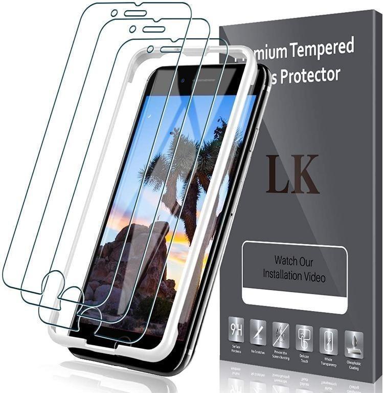 iPhone 7 2022/2020 Model TALK WORKS Screen Protector for iPhone SE 3/2 Smudge & Crack Proof iPhone 8 iPhone 6s Case Compatible iPhone 6-3-Pack Tempered Glass Film Durable 0.33mm 9H Hardness 