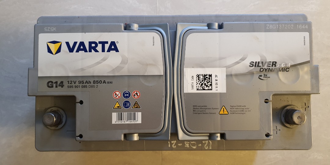 VARTA AGM G14 12V 95Ah 850A (EN), Car Accessories, Accessories on Carousell