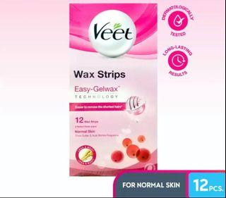 VEET Cold Wax Strips for Legs & Body 12s (Normal Skin)