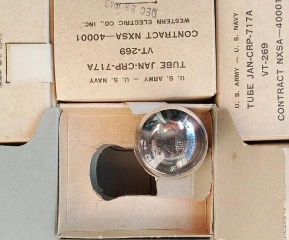SG 🎵] Western Electric / Raytheon JAN CRP - 717A VT-269 NOS tube