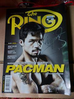 2011 Manny Pacquiao  Ring magazine authentic signature hard to find  +  coa
