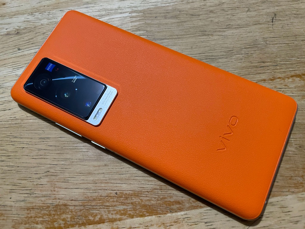 二手9成新國內版Vivo X60 Pro+ plus 橙色有盒齊全套, 手提電話, 手機