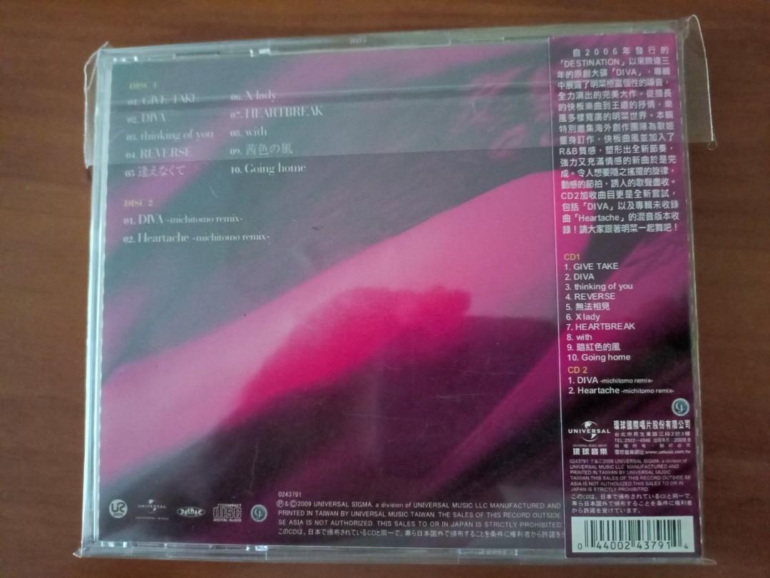 中森明菜DIVA 2CD, 興趣及遊戲, 音樂、樂器& 配件, 音樂與媒體- CD 及