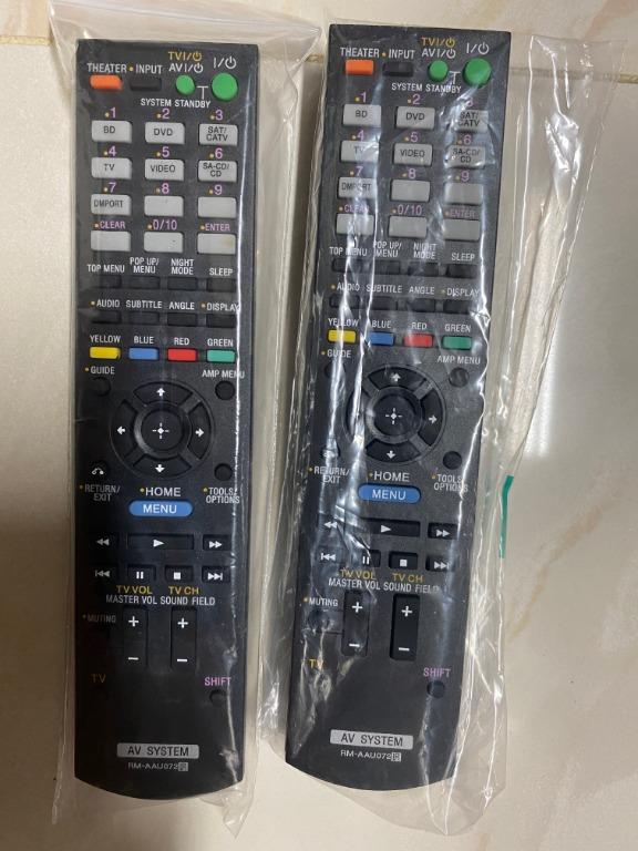 全新 SONY RM-AAU072 劇院 音響 STR HT 系列 環繞擴大機 遙控器 HT-CT150HP專用, 耳機及錄音音訊設備 ...