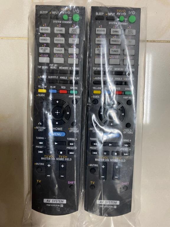 全新 SONY RM-AAU116 劇院 音響 STR HT 系列 環繞擴大機 遙控器 SONY STR-KS38專用, 耳機及錄音音訊設備 ...