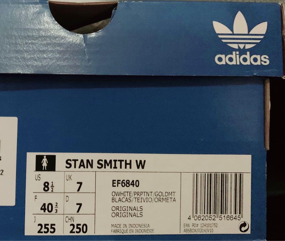 (WMNS) Adidas Stan Smith 'Off White Purple Tint' EF6840