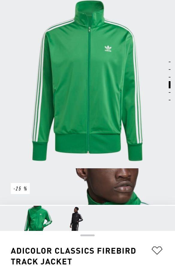 adidas Firebird Track Jacket in Green