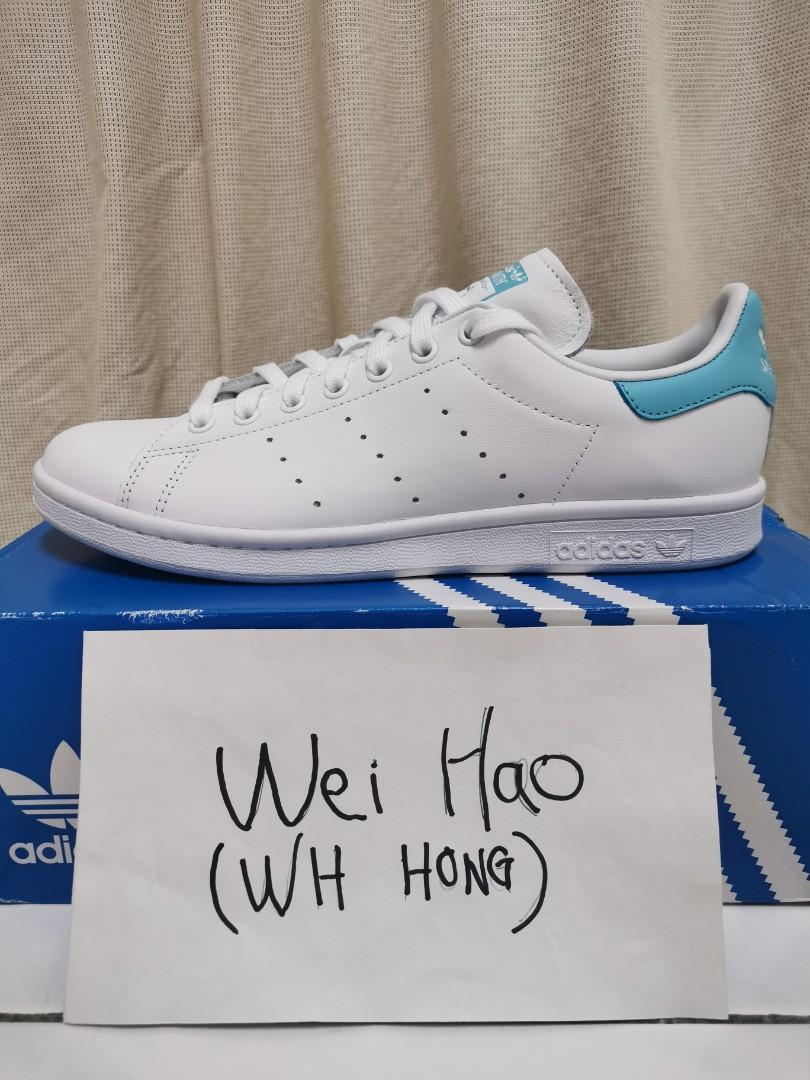 stan smith blue glow