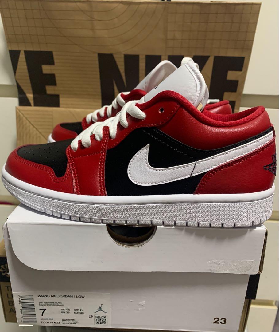 Air Jordan 1 Low Gym Red White Black Women S Fashion Footwear Sneakers On Carousell Air Jordan 1 Low Gym Red White Black Women S Fashion Footwear Sneakers On Carousell