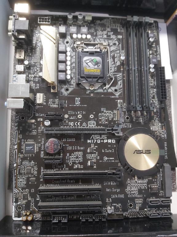 Asus H170 PRO Computers Tech Parts Accessories Computer Parts on Carousell
