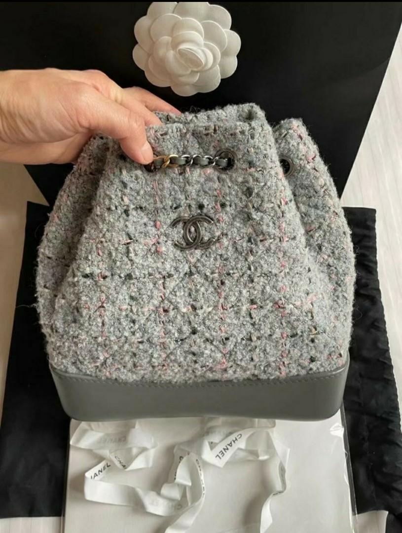 Authentic Chanel Gabrielle Backpack Tweed Small Size, Luxury, Bags &  Wallets on Carousell