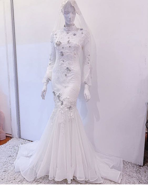 Pakej Sewa Baju Nikah Baju Kahwin Set Baju Kahwin Lelaki Perempuan Women S Fashion Bridal Wear On Carousell
