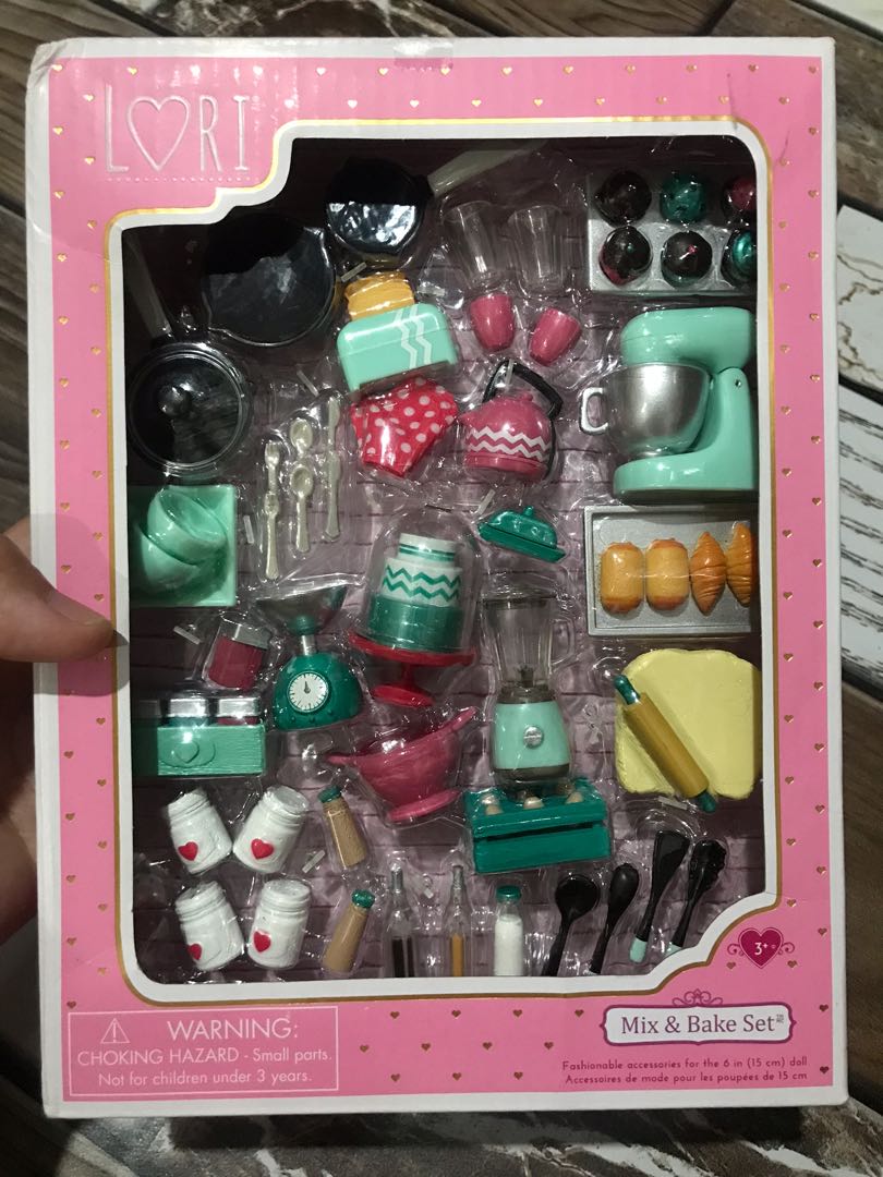 Lori doll mix & bake accessory set outlet