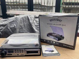 Bauhn Broadway Turntable with Cassette Deck