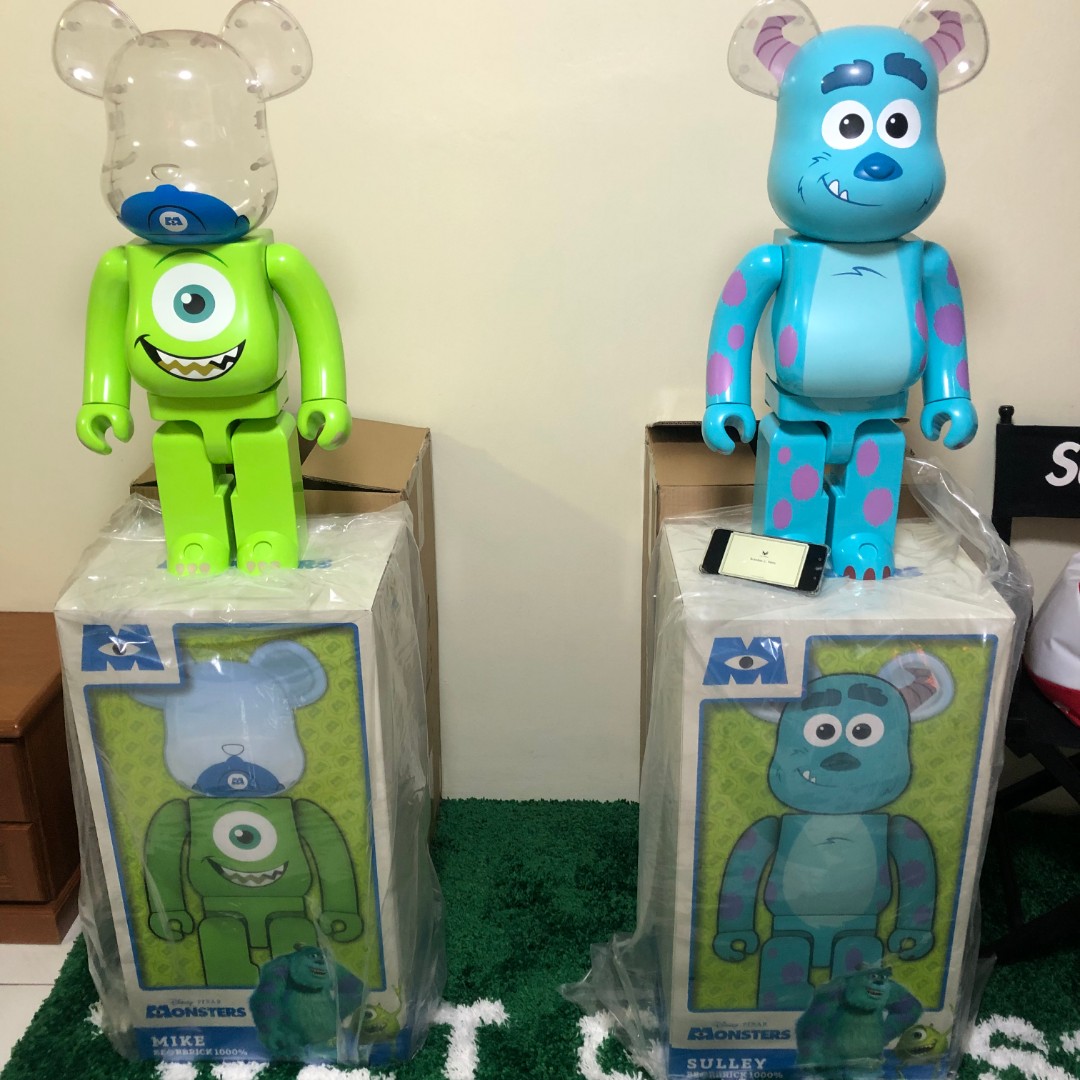 Bearbrick monsters Mike \u0026 Sulley 1000 