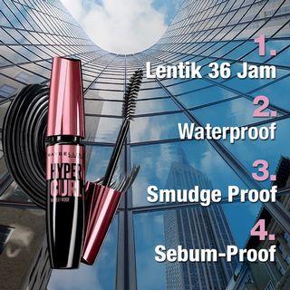 BPOM Maybelline Volum Express Hypercurl Mascara | Hyper Curl Mascara Original (New)