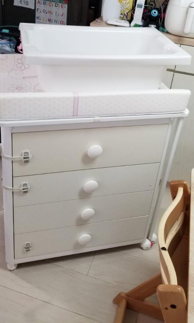 Brevi bath and changing unit top