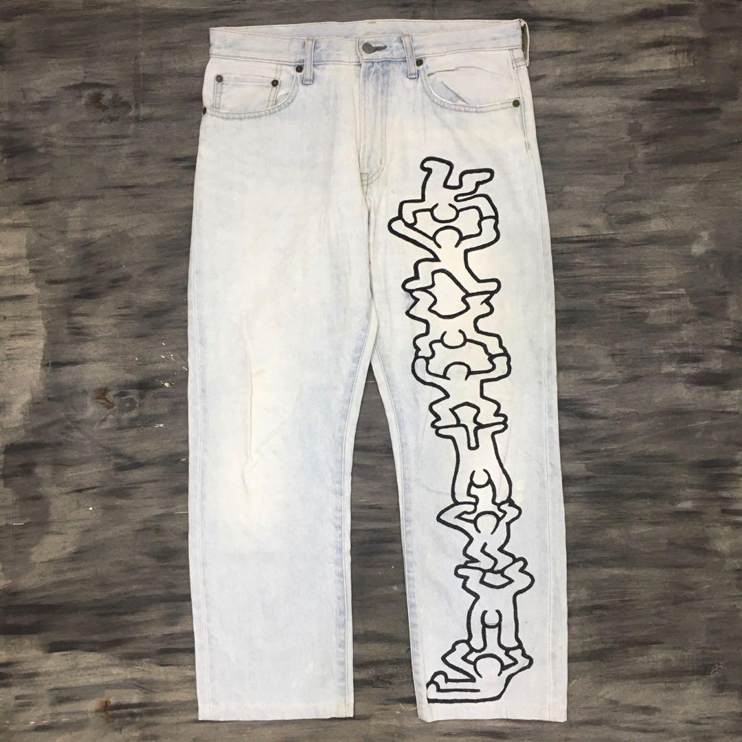 Celana Panjang GU Custom Keith Haring 