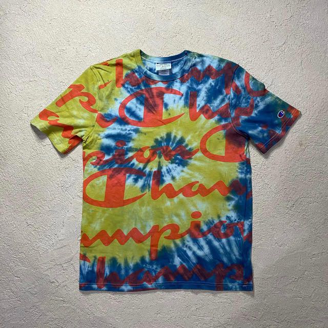 Champion Tie Dye Tee Original, Fesyen 