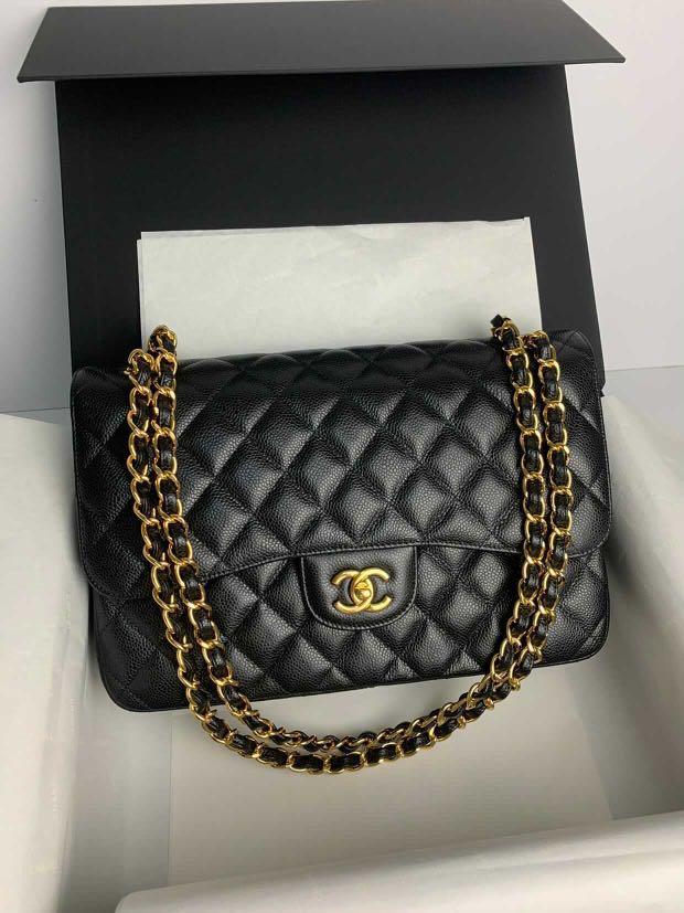 Chanel Jumbo caviar ghw, Luxury, Bags & Wallets on Carousell