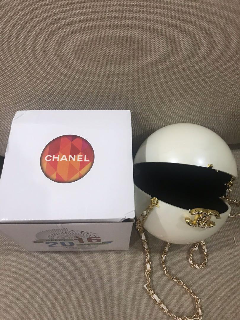 Chanel pearl ball bag